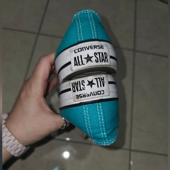 Teal all star converse - Picture 3 of 5
